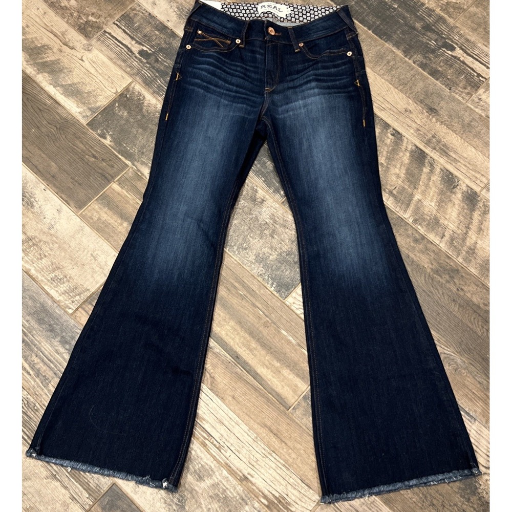 New Ariat REAL Perfect Rise Flare Blue Jeans Pennsylvania Woman's 30S 30x32